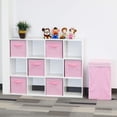 thumbnail image 6 of Simple Houseware Foldable Storage Bins Cube Organizer, 6 Pack, Pink, 6 of 6