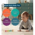 thumbnail image 3 of Juguete Montessori de madera Rain Stick Oneshow para bebés de 6 a 12 m, 3 of 7