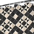 thumbnail image 3 of Black Beige Checkerboard Checkered Pattern Shower Curtain 36"x72" ,Bathroom Decorative Shower Curtains Set with 12 Hooks,Modern Waterproof Washable Shower Curtain, 3 of 6