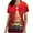Red, variant on Xfvqtps Christmas Scrub Tops for Women Soft V-Neck Scrubs Comfortable Lightweight Nursing Uniforms Casual Printed Short Sleeve Nurse Top Working Uniforms with Pockets Red