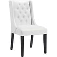 thumbnail image 4 of Modway Viscount Modern Accent Performance Velvet Dining Chair in White, 4 of 7