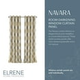 thumbnail image 2 of Elrene Home Fashions Rideau Occultant en Lin à Œillets, 52"x95 Pouces (1 Panneau), Naturel, 2 of 5