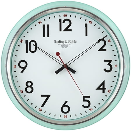 - Better Homes & Gardens Mint Retro Clock, 1 Each