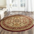 thumbnail image 3 of SAFAVIEH Lyndhurst Josephine Floral Area Rug, Multi/Red, 5'3" x 5'3" Round, 3 of 9