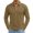 29#Khaki, variant on Long Sleeve Polo Shirts for Men Solid Color Button Placket Golf Shirts Business Outdoor Tees