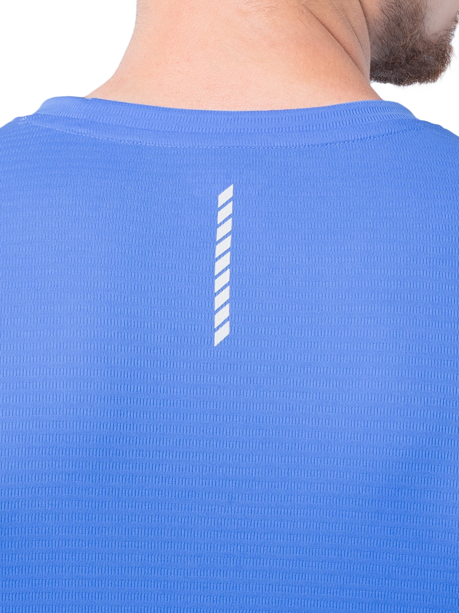 Athletic Works Men's and Big Men's Core Linear Mesh Active Short Sleeve Tee, Sizes S-3XL
