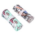 thumbnail image 2 of Envoltura De Rollo De Lápiz, 36 Ranuras Ranuras Elásticas Envoltura De Rollo De Lápiz De Color 2 Piezas Para Estudiantes Para La Oficina Cergrey Comics Pencil Roll Wrap, 2 of 8