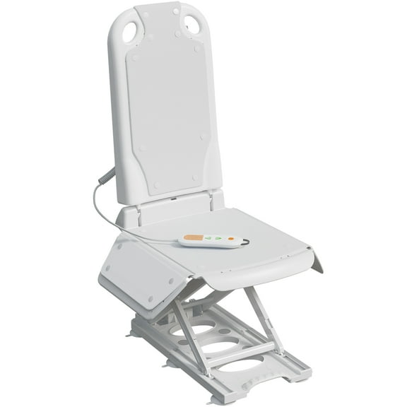 Electric Reclining Bath Lift Chair,Six Suction Cup Feet,Weight Capacity 300lb,White