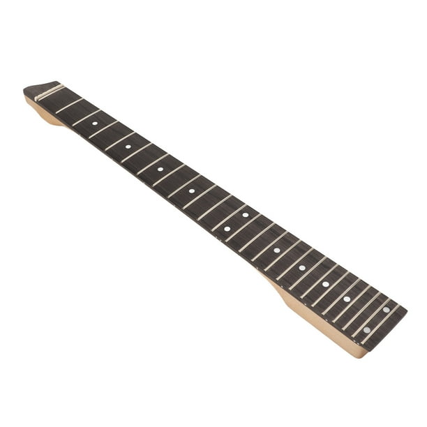 Mástil de guitarra con diapasón puntos con incrustaciones laterales mate Diseño de detalles finos Mástil de guitarra de arce y palisandro Fácil de instalar 25 trastes para Amonsee Otros