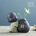 thumbnail image 4 of Zisha Monk Tea Pet with ”Fu” ”Lu” ”Shou” ”Xi” ”Cai” Chinese Character Printing Creative Tea Vase Decoration For Tea Set  Wealth, 4 of 6