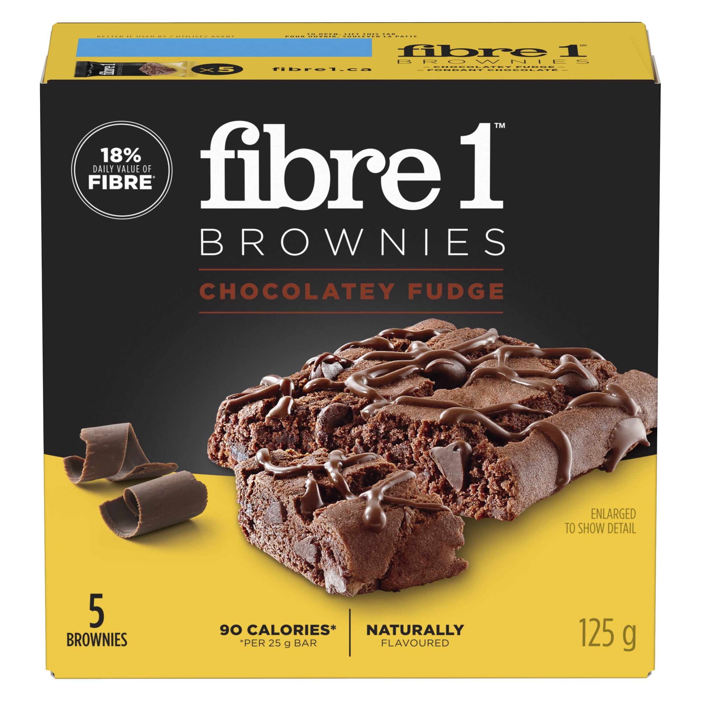 Brownies au fondant chocolaté de Fibre 1 5 brownies, 125 g