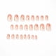 thumbnail image 4 of 24pcs Short Oval False Nails Gold Moon Star Press on Nails Nude Pink Fake Nails Stick on Nails Removable Glue-on Nails Fake Nails Women Girls Nail Art, 4 of 5