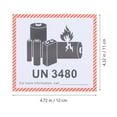 thumbnail image 2 of Minkissy Rectangle 4.72X4.32X0.04In Labels 100 Sheets for Hazardous Shipping Warnings, 2 of 5