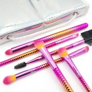 Moda Brush Sunset Prismatic Beautiful Eyes 7pc Travel Set Makeup Brush Flip Kit