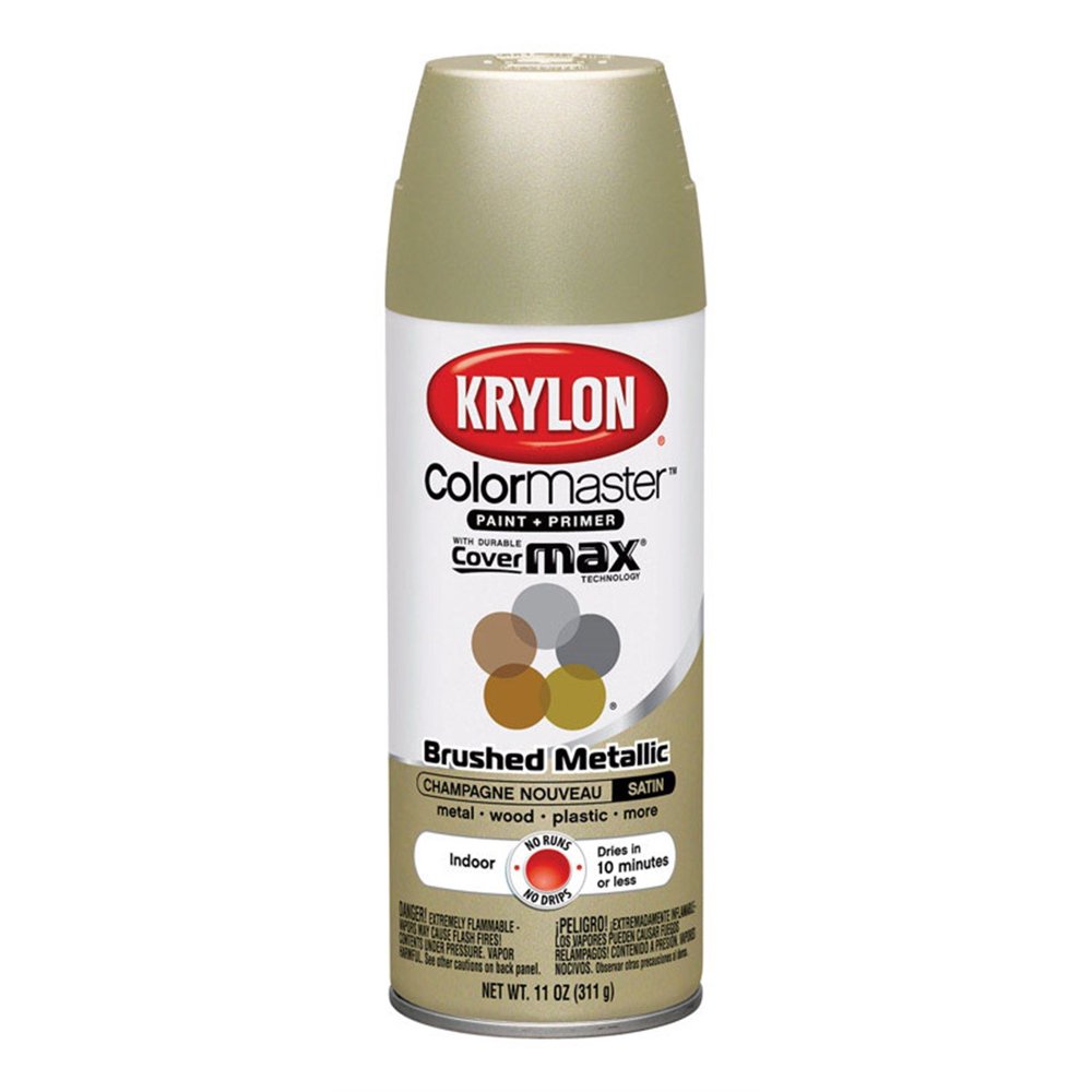 Colormaster Indoor/Outdoor Aerosol Paint 12ozSatin Champagne Nouveau