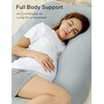 thumbnail image 6 of Momcozy Pregnancy Pillows with Cooling Cover, U-Shaped Full Body Maternity Pillow for Side Sleepers 57 inch Gray, 6 of 11