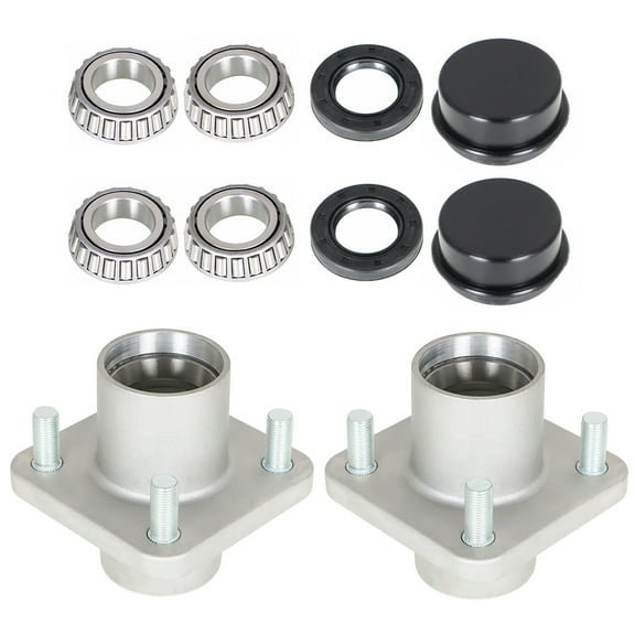 Genrics Golf Cart Front Hub Assembly Wheel Hubs For EZGO TXT/ Medalist G&E 1976-2001.5
