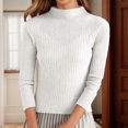 thumbnail image 2 of XIYON Sweaters for Women Casual Neck Sweater Long Sleeve Ribbed Knit Pullover Soft Warm Winter for Daily Wear, 2 of 7