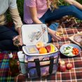 thumbnail image 5 of FORMRS Insulated Cooler Bag 24 Cans Capacity Soft Leakproof Lunch Box with Side Pockets, Beautiful Mountain, 5 of 7