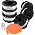 thumbnail image 1 of CHAO Carrete de hilo de corte para recortadoras Black and Decker, 6 carretes de hilo de corte con 1 cubierta de carrete y 1 resorte, 1 of 5