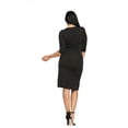 thumbnail image 3 of Women's 3/4 Sleeve Wrap Dress, 3 of 5