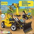 thumbnail image 4 of 6 In 1 Engineering Vehicle Playset Building Construction Bulldozer Truck Toy For Kids Birthday Gift, 4 of 11