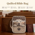 thumbnail image 4 of FOR U DESIGNS Golden Retriever Pattern Bible Cover for Women Large Capacity Carrying Organizer Bag Quilted Bible Holder Case Bible Bag Christian Bible Accessories, 4 of 7