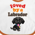 thumbnail image 4 of Inktastic Labrador Retriever Dog Black Lab Boys or Girls Baby Bib, 4 of 4