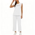 thumbnail image 5 of Cutuoiiu Plus Size Women's Solid Color Loose Fit Wide Leg Jumpsuit with Ruched Bust Design and Pockets for Spring and Summer Daily Wear Gifts, 5 of 7