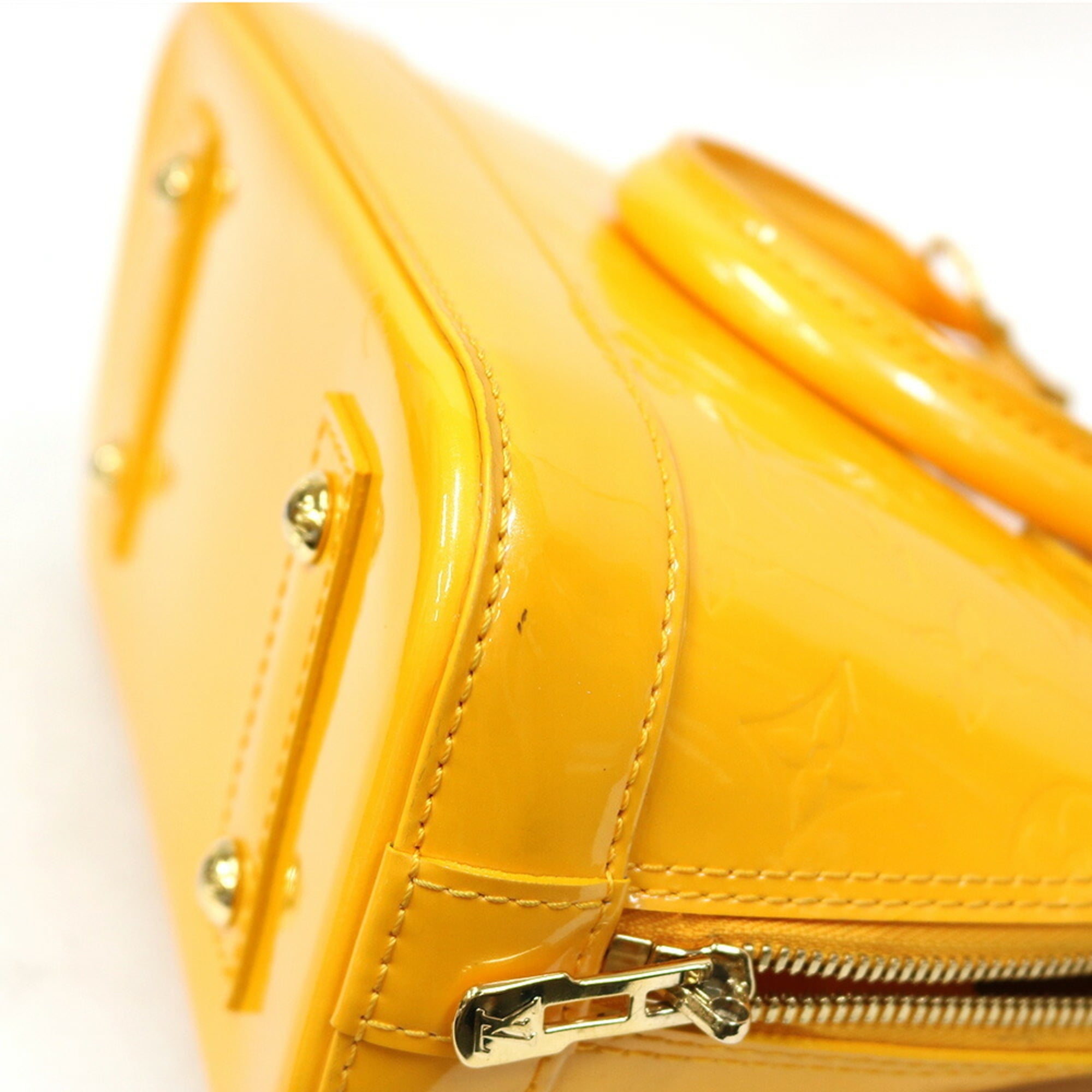 Preloved Louis Vuitton Yellow Vernis Alma BB Handbag FL1164 072423 $10 –  KimmieBBags LLC