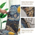 thumbnail image 5 of Yayeee 2 Pack Dining Chair Covers Stretch Parson Chairs Slipcovers Seat Protector, Swirling Starry Sky, 5 of 6