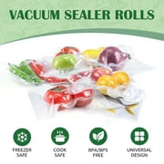BoxLegend Vacuum Sealer Bags, 2 Pack 8x50,11x50 Combo Vacuum Seal Rolls for Food, 100 feet, Clear