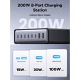 thumbnail image 2 of Estación de carga UGREEN Bloque de cargador USB C GaN de 200 W y 8 puertos, 2 of 8