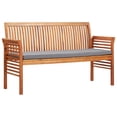thumbnail image 5 of vidaXL Patio Bench with Cushion Outdoor Balcony Furniture Solid Wood Acacia, 5 of 28