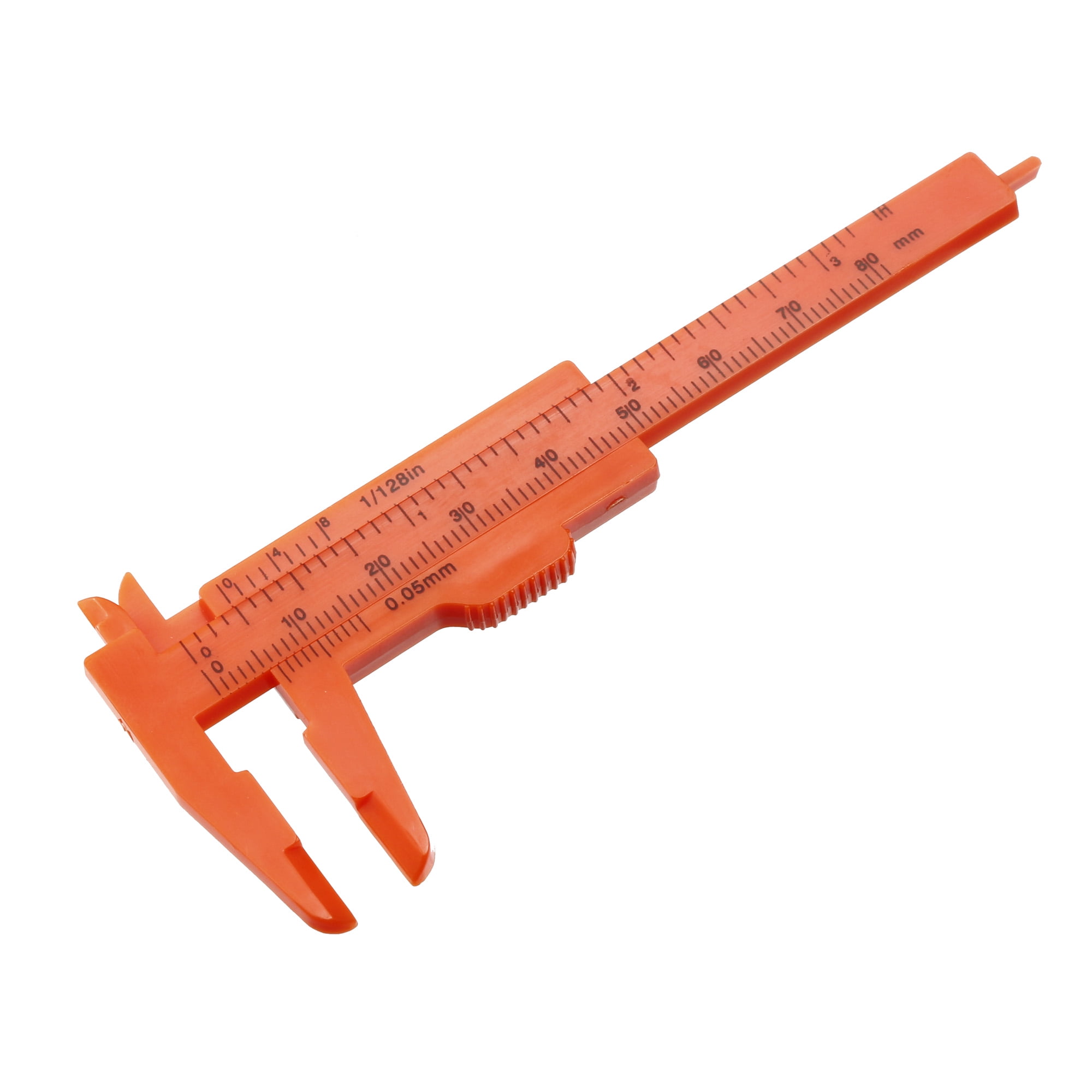 Vernier Caliper 80mm 3 Inch Metric Mini Double Scale Plastic Ruler