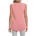 thumbnail image 3 of Holzkary Womens Tank Tops Crew Neck Sleeveless Flowy Racerback Tank Casual Basic Loose Fitted Shirts Women's Tank Tops 2025 Summer Blouses Casual Sleeveless Shirts Ladies Loose Fit Blouses Pink Xxl, 3 of 7