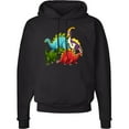 thumbnail image 2 of Inktastic Cute Dinosaurs Adult Hoodie Sweatshirt, 2 of 4