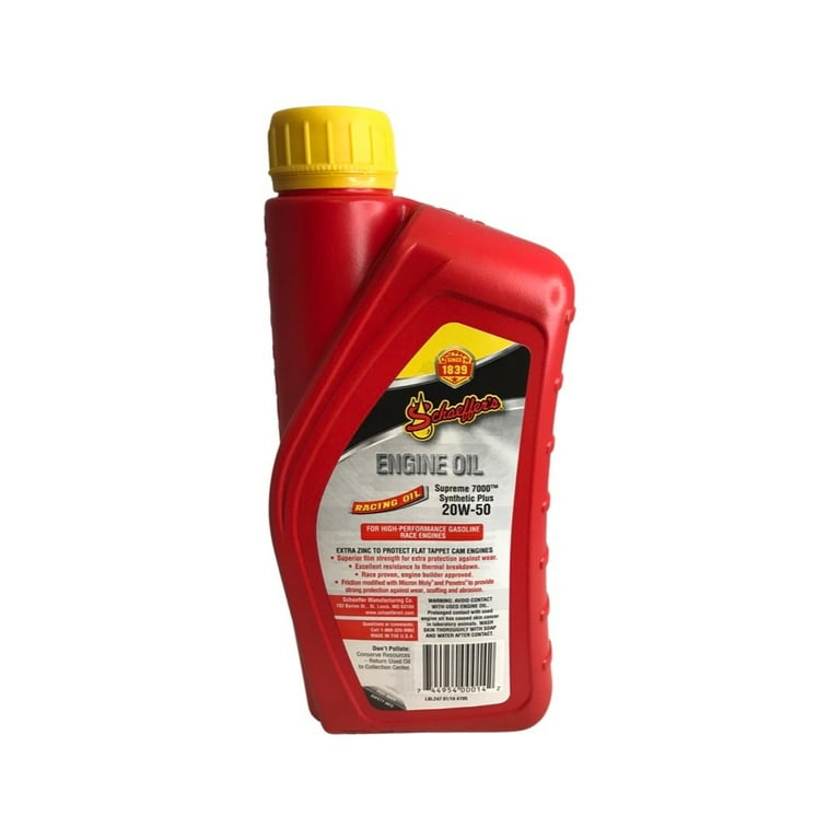 Schaeffer's 705 - 4 Pack Supreme 7000™ Synthetic Plus Racing Oil
