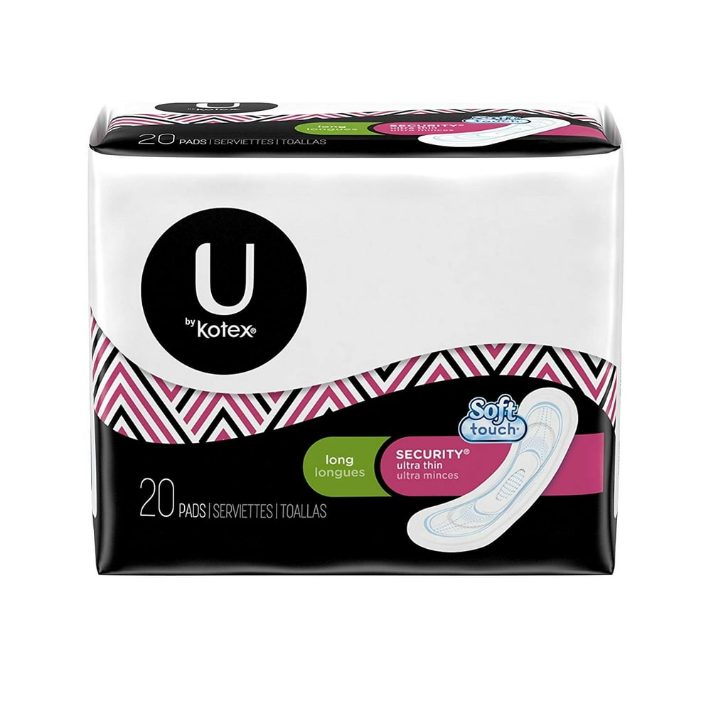 U by Kotex Security Ultra Thin Pads Long 20