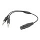 thumbnail image 1 of for Airbus XLR to GA Dual Plug 5 Pin Aviation Headset Connector, 1 of 5
