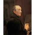 thumbnail image 3 of Ferdinand Georg Waldmüller 15x18 Black Modern Framed Museum Art Print Titled - Self -Portrait in Front of the Easel (1848), 3 of 5