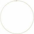 thumbnail image 2 of Auriga Fine Jewelry 10k Rose Gold 1 mm Cable Chain Necklace for Women 20", 2 of 4