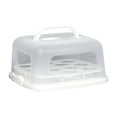 thumbnail image 1 of ziyahi Square Cake Carrier With Lid Handle Transport Cake Holder With Cover Cupcake Box Container Birthdays, 1 of 6