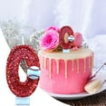 thumbnail image 2 of Sunxin Event & Party Baseball Birthday Candle Cake Toppers Second Number Baseball Themed Cake Topper Decoration Two Years Candle Red Glitter Number Cake Topper Party, 1X Digital Birthday Candles, 2 of 5