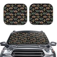 thumbnail image 2 of Salouo Wasp Cockchafer Butterfly Pattern Car Windshield Sun Shade Foldable | Front Windshield Shade for Sun, Heat and UV Rays | Interior Sun Protection-Small, 2 of 6