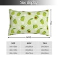 thumbnail image 2 of Cauagu Avocado With Leaf And Flower Print Pillow Covers with Envelope Closure,1PC Pillow Cases Decorative Pillow Case for Bed & Couch, Pillows Not Included-16"x24", 2 of 6