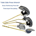 thumbnail image 4 of Old-Fashioned Toilet Tank Accessories Front Side Toilet Drain Handle Extension Rod Wrench Button Switch B, 4 of 7