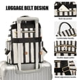 thumbnail image 3 of FORMRS Mini Backpack Purse for Women Travel Daypack Casual Shoulder Bag, Black Abstract Stripes, 3 of 7