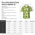 thumbnail image 6 of Lsque Avocado color cute animals pattern Hawaiian Shirt for Men, Unisex Summer Beach Casual Short Sleeve Button Down Shirts-Small, 6 of 9