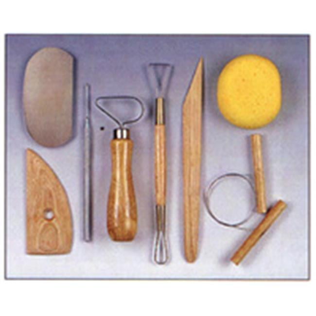 Art Advantage Pottery Tool Kit With Apron 8 Piece Set - 661670193043